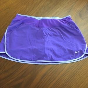 Purple Nike Dry fit Running Skort Size Medium- with pockets!